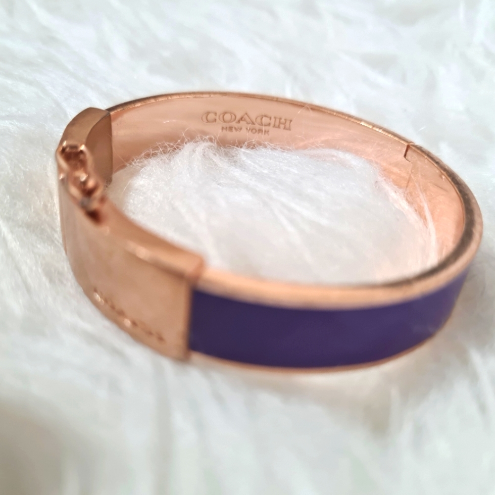 Coach Rose-Gold & Purple bracelet
